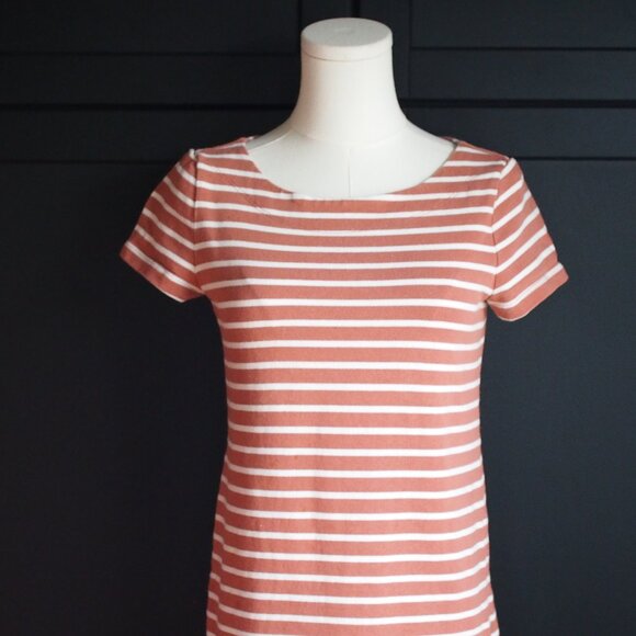 Loft | Striped Knit T-Shift Dress - Picture 3 of 6